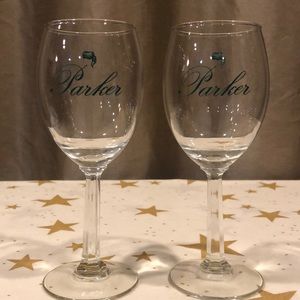 Set Of 2 Fess Parker Winery Wine Glasses